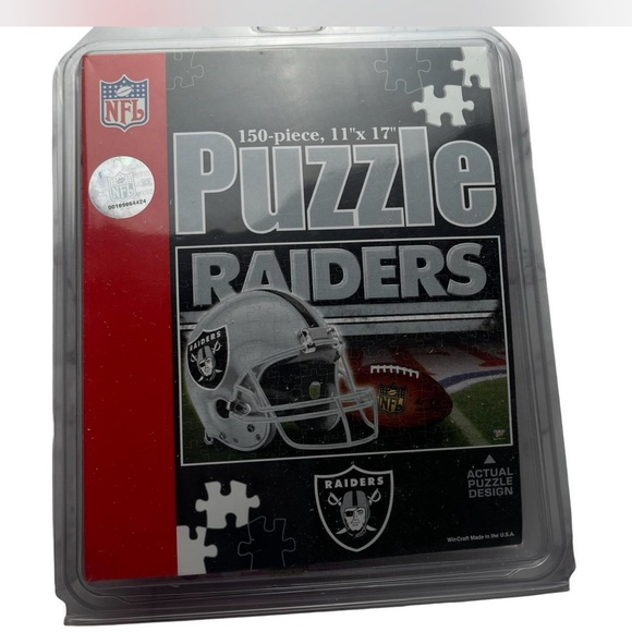 NFL Raiders Wincraft 11" x 17" Team Logo 150‎ Piece Puzzle - Picture 1 of 5